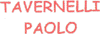 TAVERNELLI PAOLO